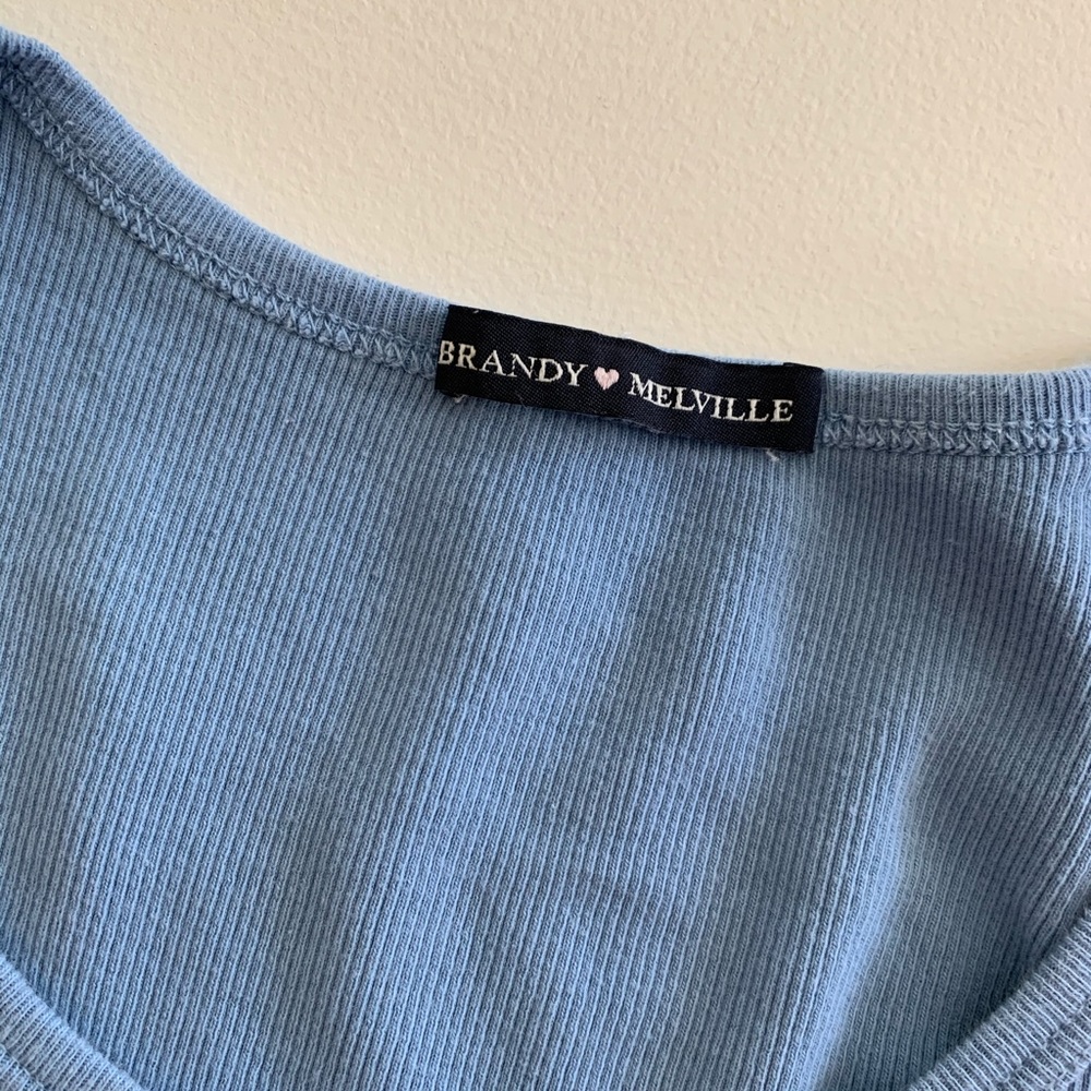 Brandy Melville Blue Zelly Top